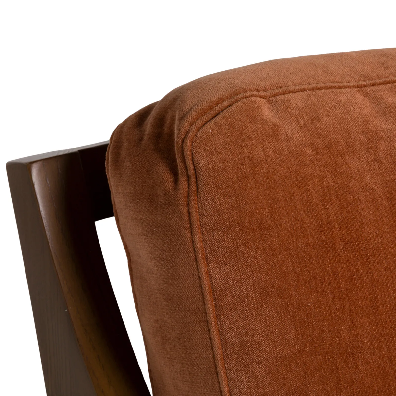 Ambrosio Accent Armchair, Orange Fabric | Barker & Stonehouse 4