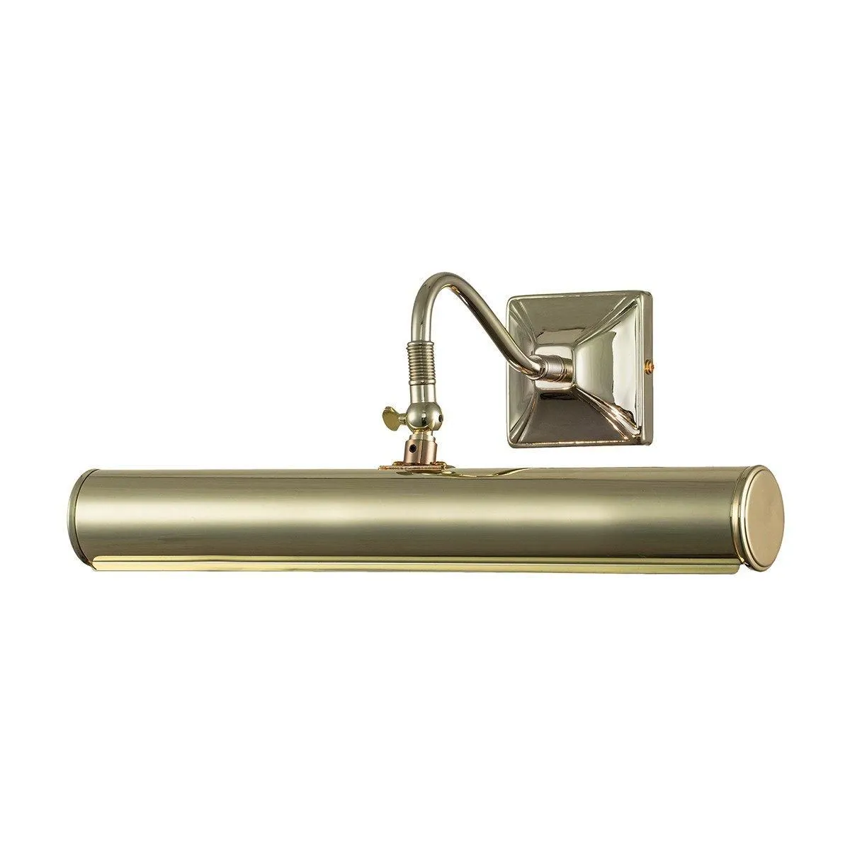 Netlighting Picture Light 2 Light Large Picture Wall Light Polished Brass E14 in Yellow