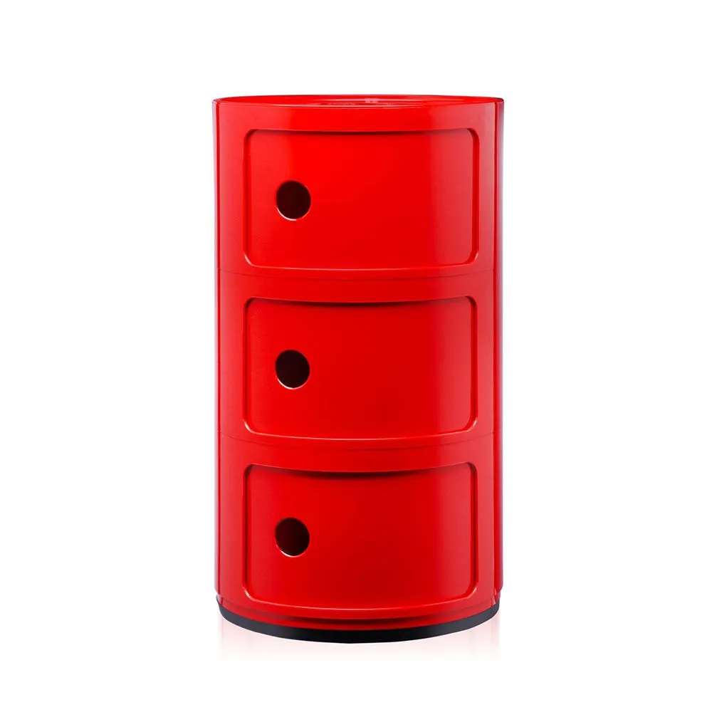 Kartell Componibili Cabinet 3 Element Red 2
