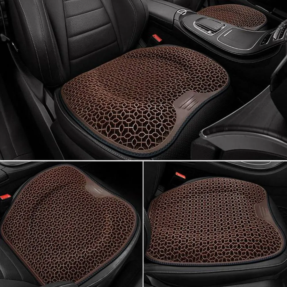 Quipulse Honeycomb Breathable Cooling Seat Cushion in Brown