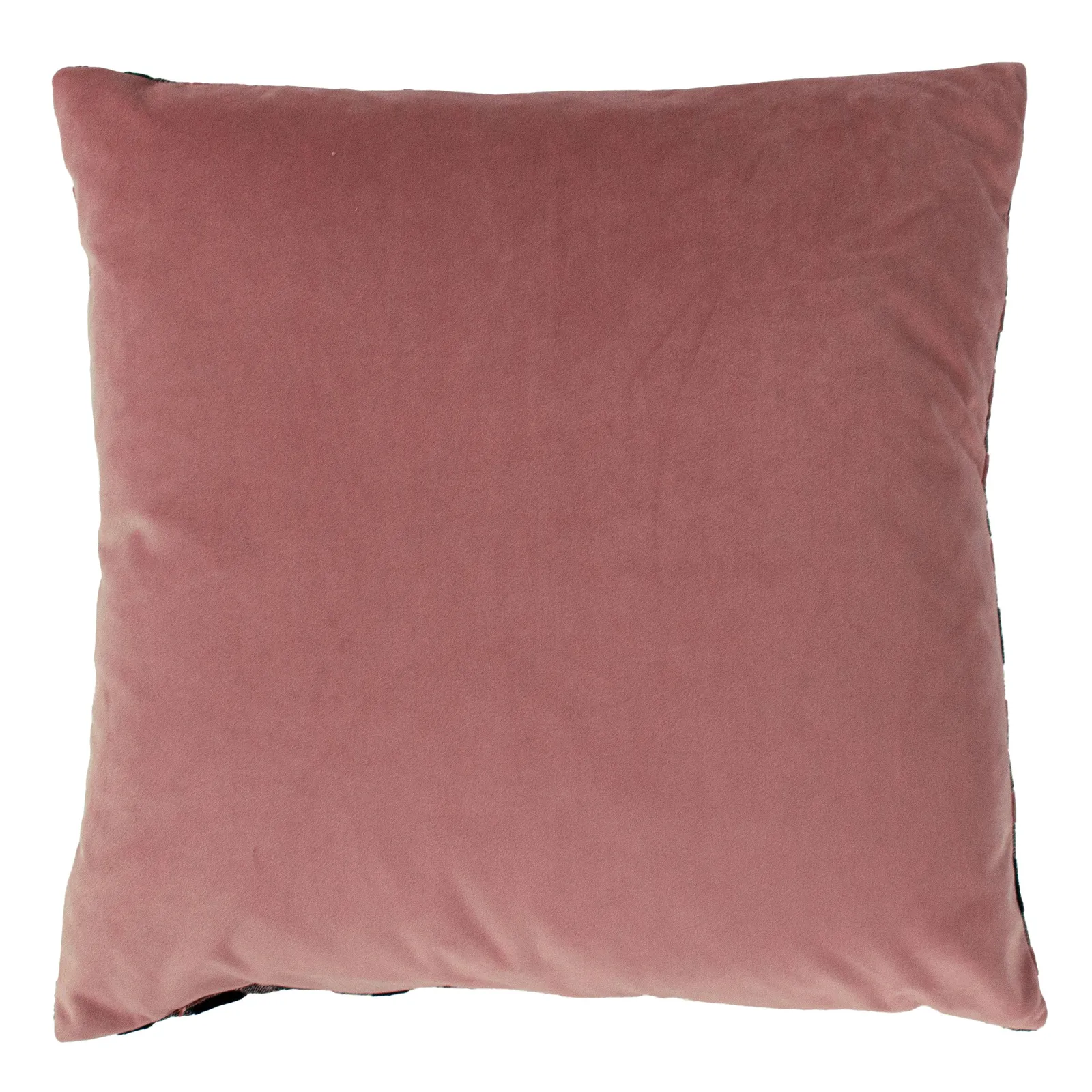 Paoletti Empire Velvet Jacquard Geometric Cushion in Pink 3