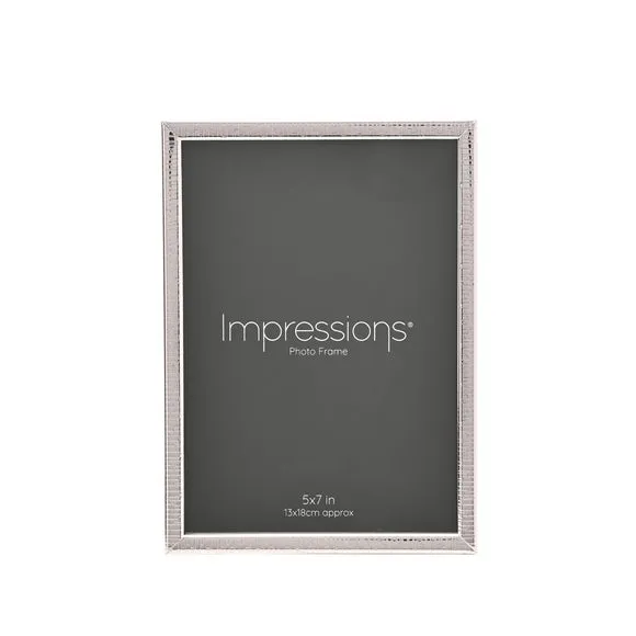 Impressions Silver Plated Thin Crackled Photo Frame 2