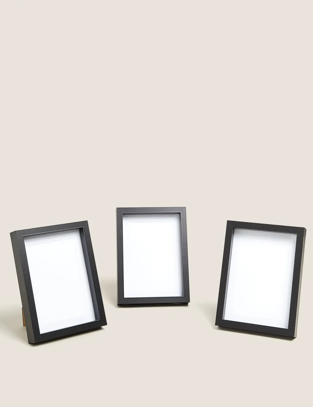 M&S Set of 3 Photo Frames 4x6 inch Black