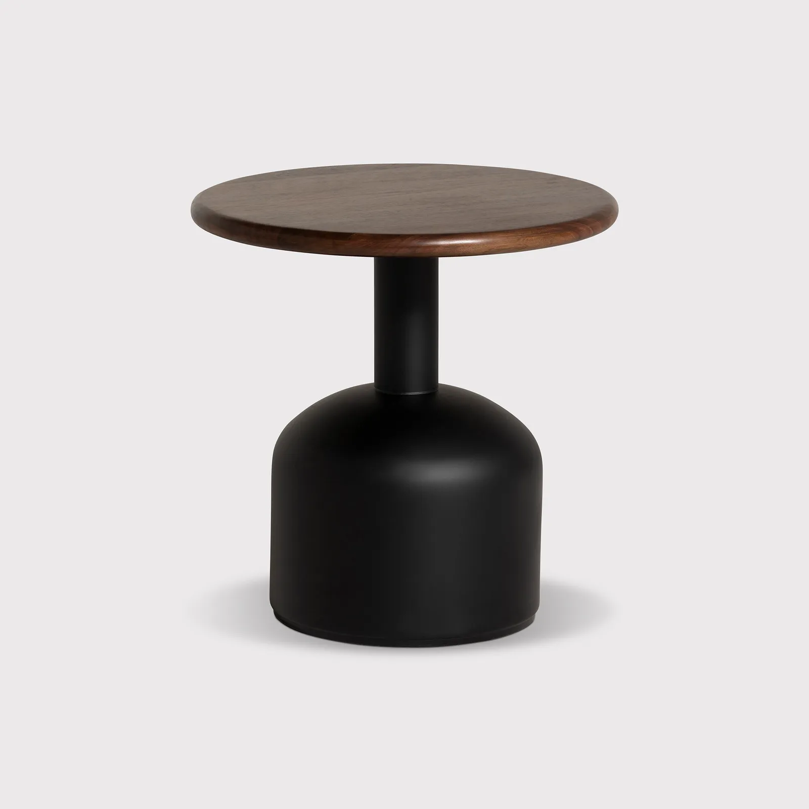 Thorne Side Table 50X50X50Cm, Round, Walnut Wood | Barker & Stonehouse
