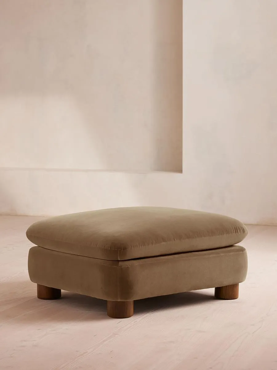 Vivienne Ottoman, Velvet, Truffle