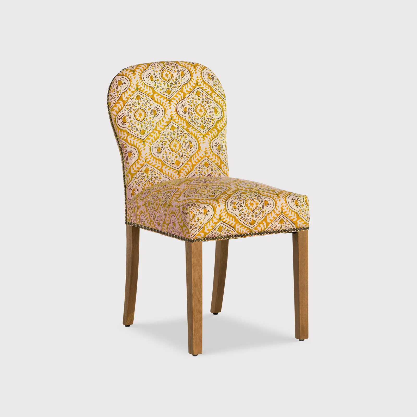 Gable X Linwood Dining Chair, Green Fabric | Barker & Stonehouse 1