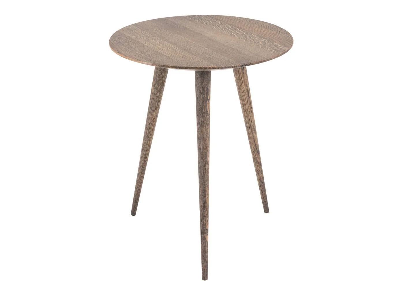 Gazzda Arp Side Table Dia 45cm Smoked Oiled Oak 1