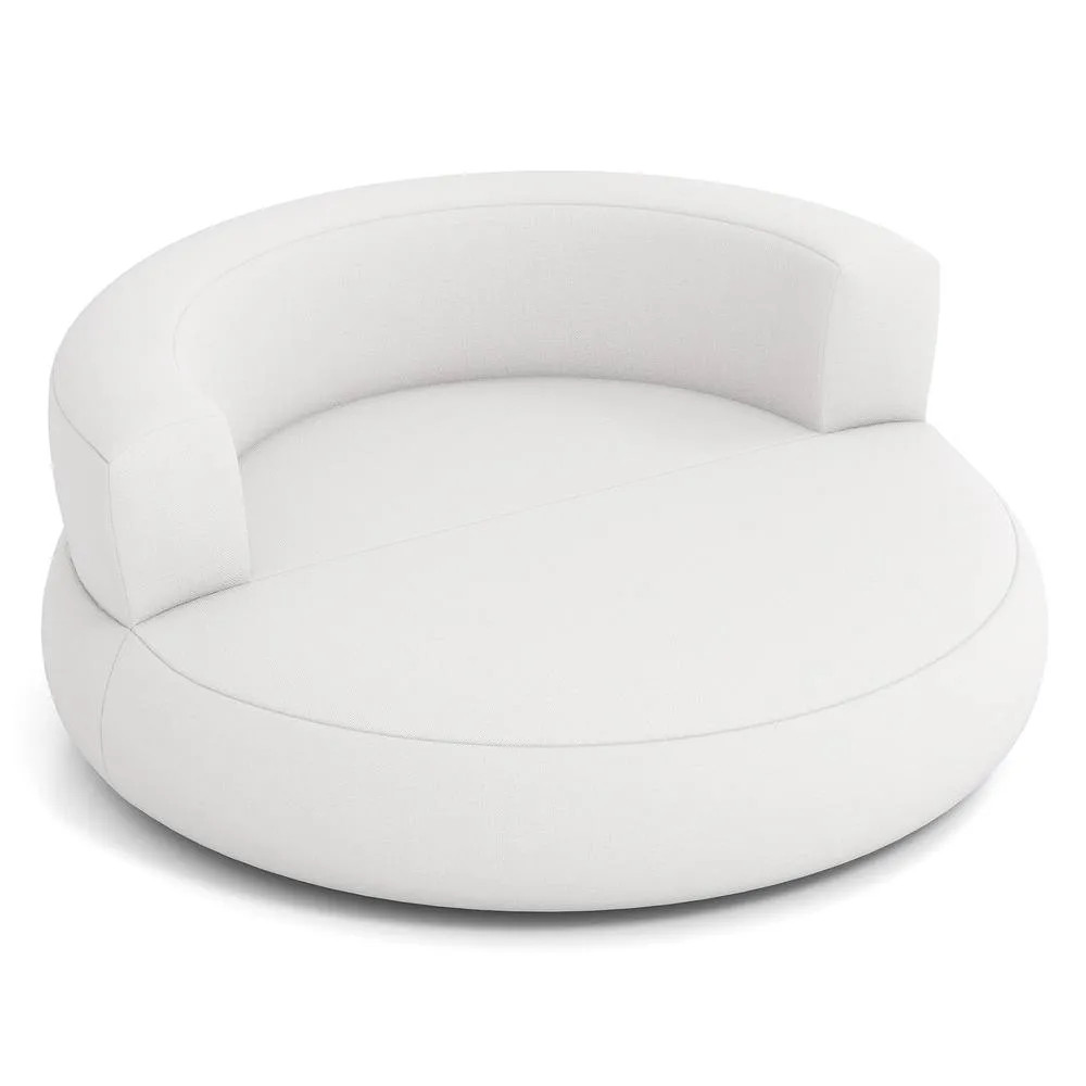 Costway Inflatable Lounger Air Sofa with Detachable Cover in White