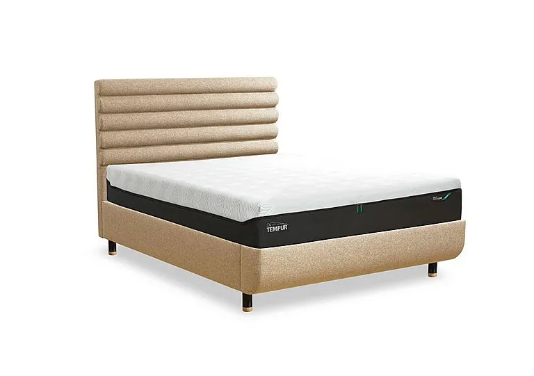 Arc Disc Bed Frame with Vectra Headboard - King Size - Natural Ash