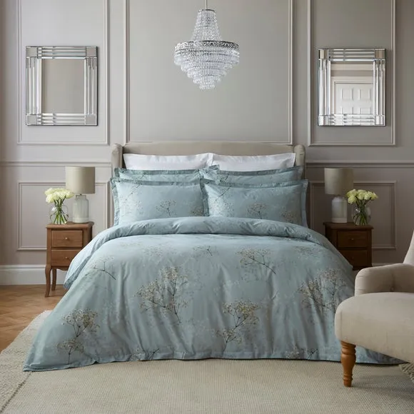 Dorma Gypsophilia Mineral 100% Cotton Duvet Cover & Pillowcase Set