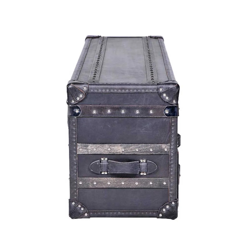 Timothy Oulton Harrow Trunk, Black Fabric | Barker & Stonehouse 4