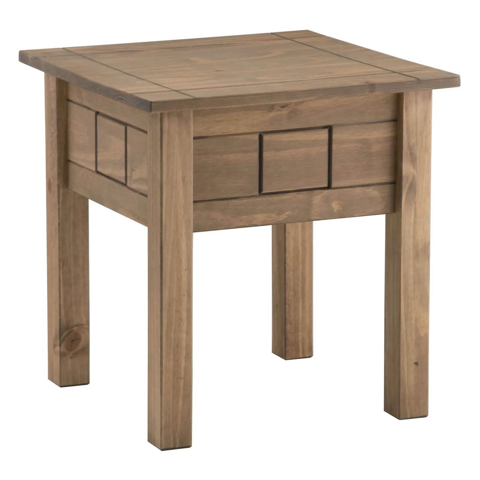 Santiago Pine Lamp Table Brown