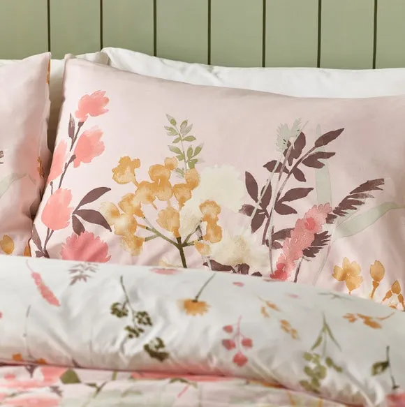 Catherine Lansfield Countryside Floral Reversible Duvet Cover & Pillowcase Set 2