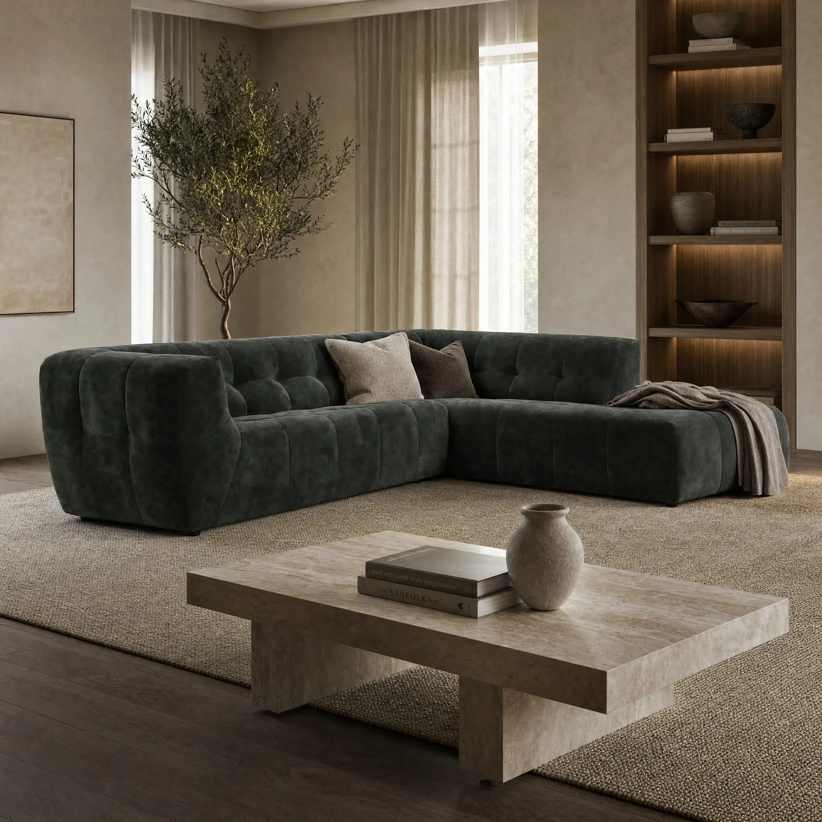 Atticus Corner Group Chaise Right Corner Sofa, Grey Fabric | Barker & Stonehouse 2