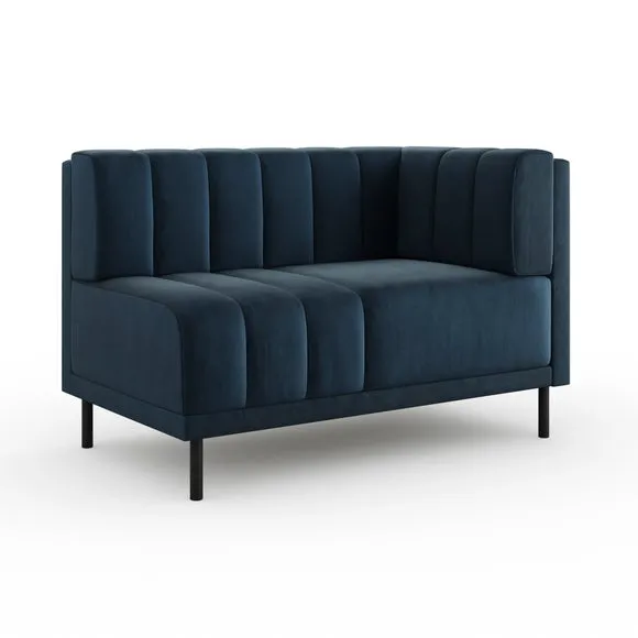 Amali Corner Dining Bench, Matte Plush Velvet 6