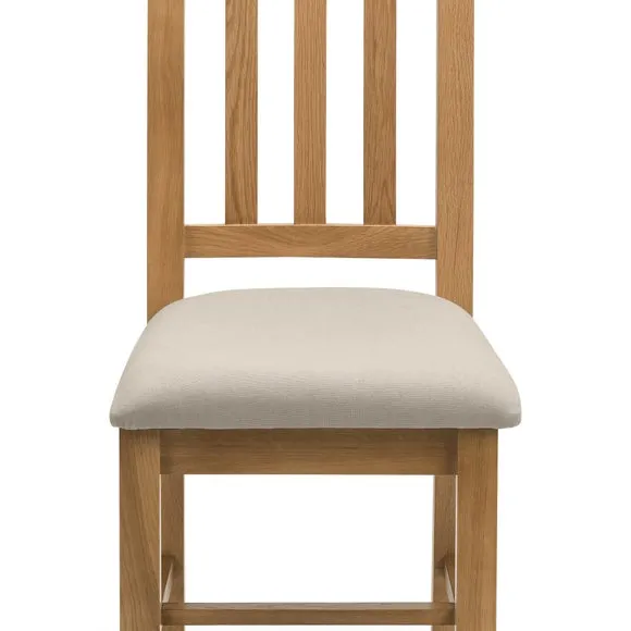 Hereford Set of 2 Dining Chairs, Taupe Faux Linen 5