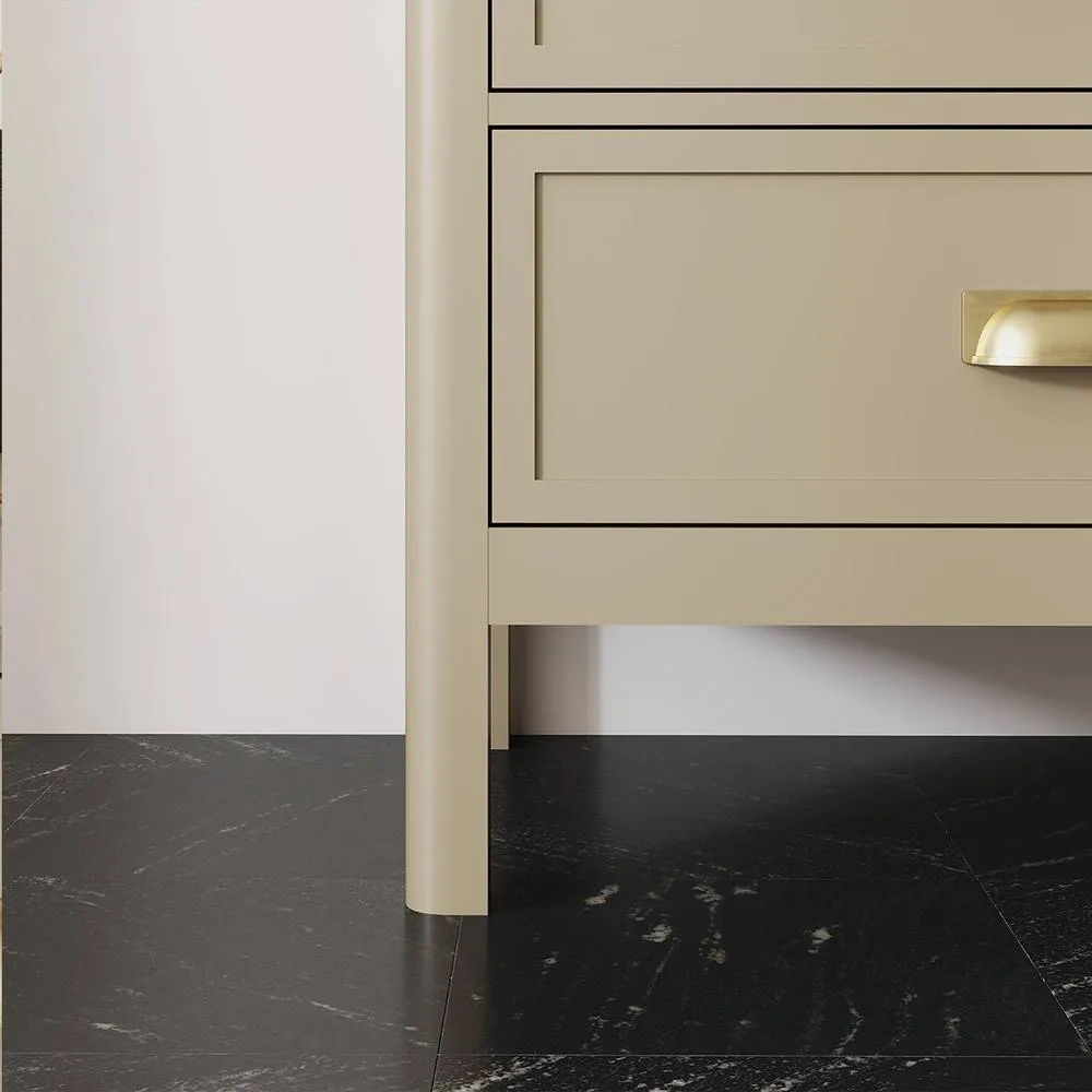 Melody Maison Large 6 Drawer Chest Of Drawers - Lawrence Taupe Range in Beige 6