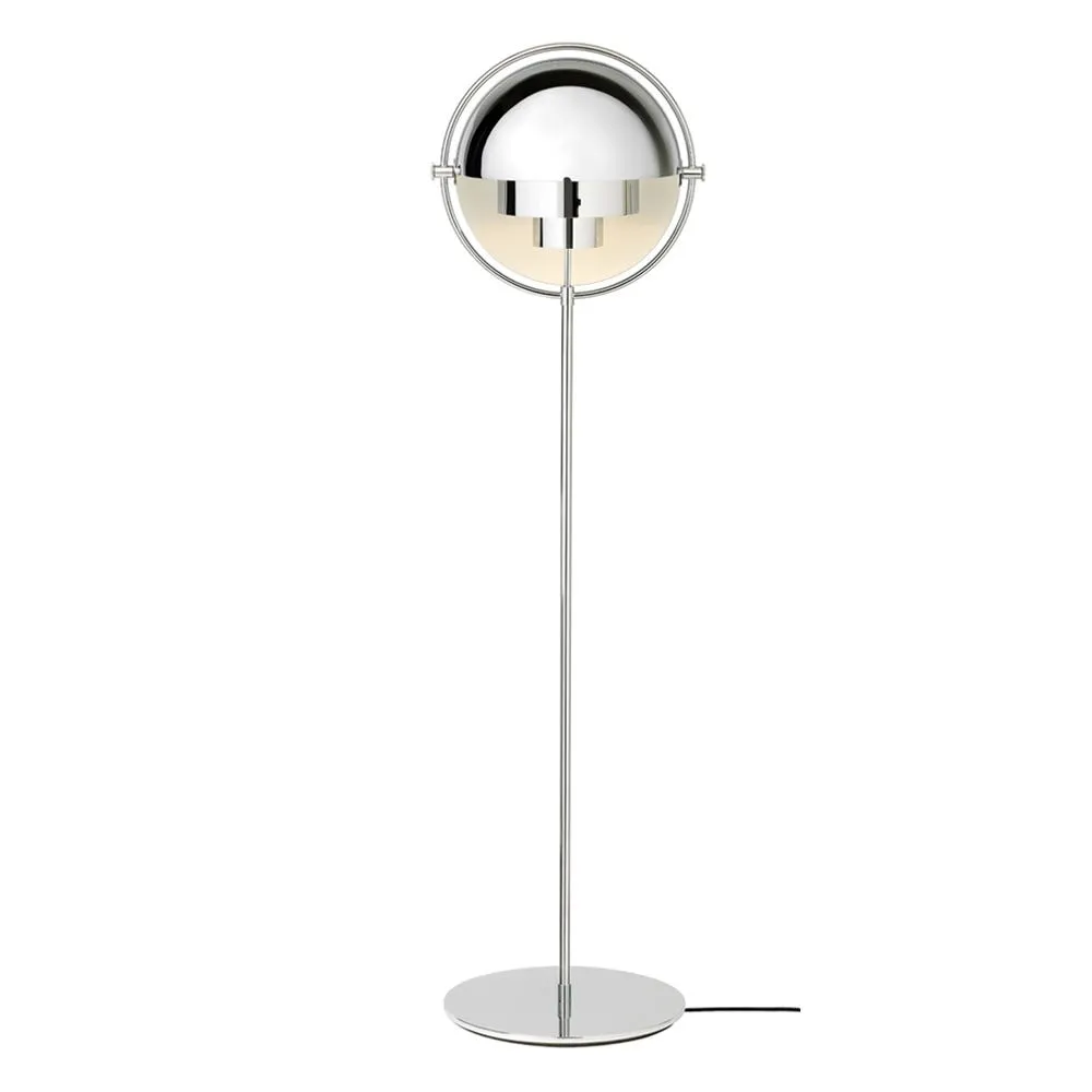 Gubi Multi Lite Floor Lamp Chrome Base Chrome Shade 3