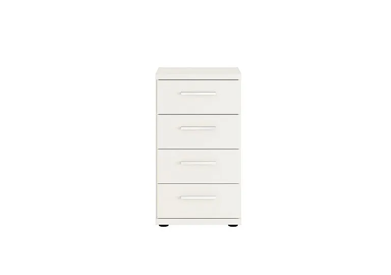 Kempton 4 Drawer Narrow Chest - White