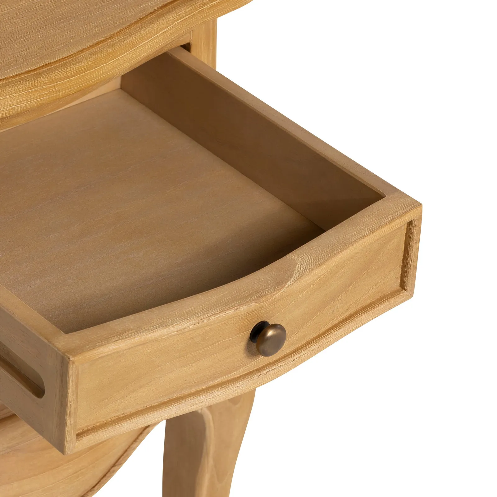 Cecile 2 Drawer Bedside Table, Neutral Wood | Barker & Stonehouse 6