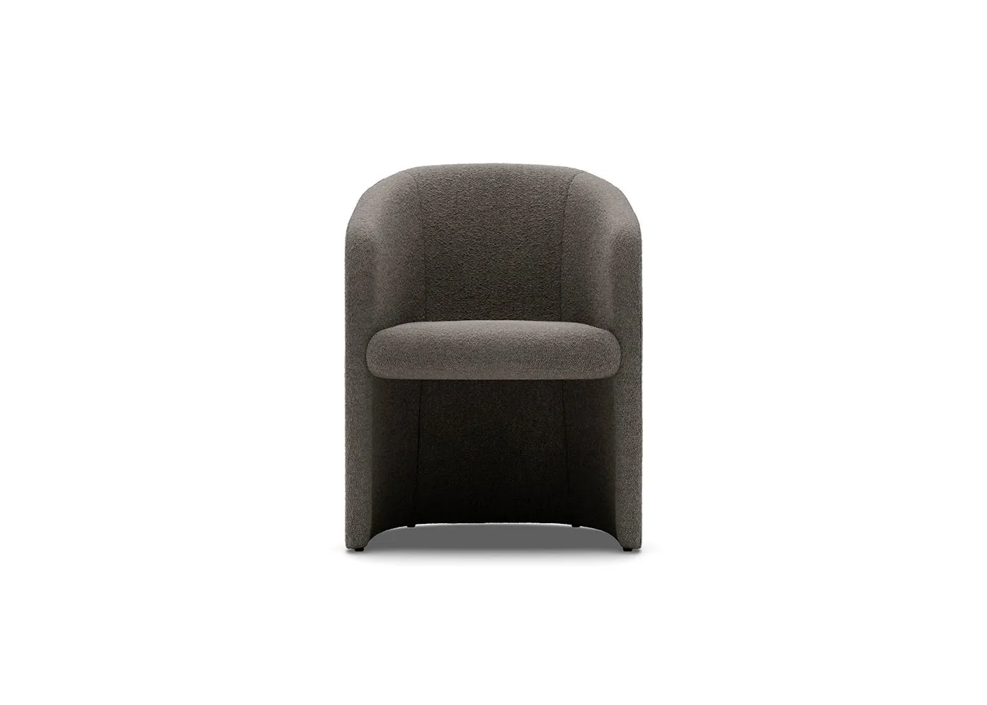 New Works Covent Club Chair Nevotex Barnum Dark Taupe