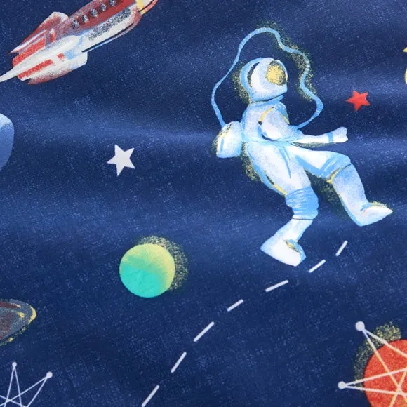 Space 100% Cotton Reversible Duvet Cover and Pillowcase Set 5
