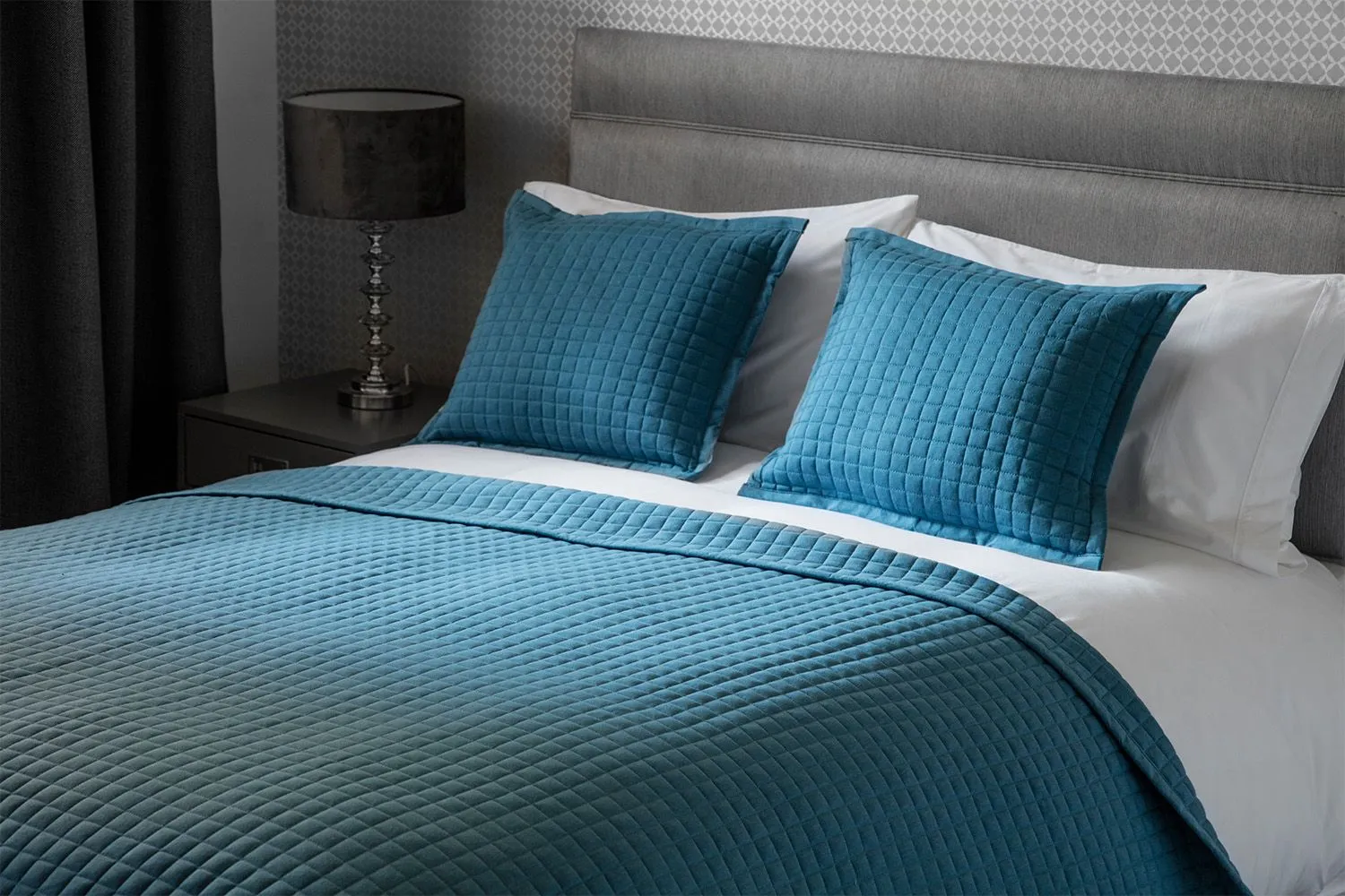 Belledorm Crompton Cushion 40cm X 50cm in Cobalt