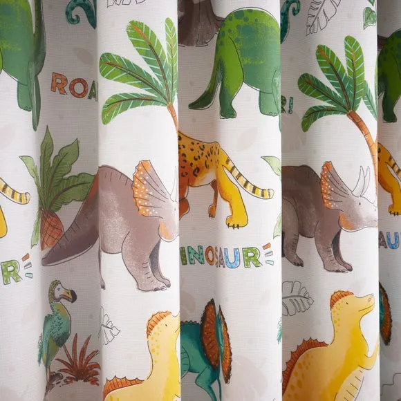 Jurassic Dinosaur Blackout Eyelet Curtains 3