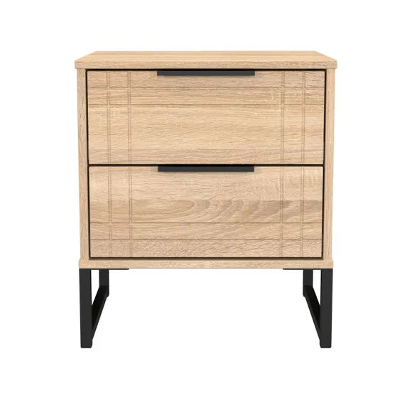 Darlton 2 Drawer Bedside Table 2