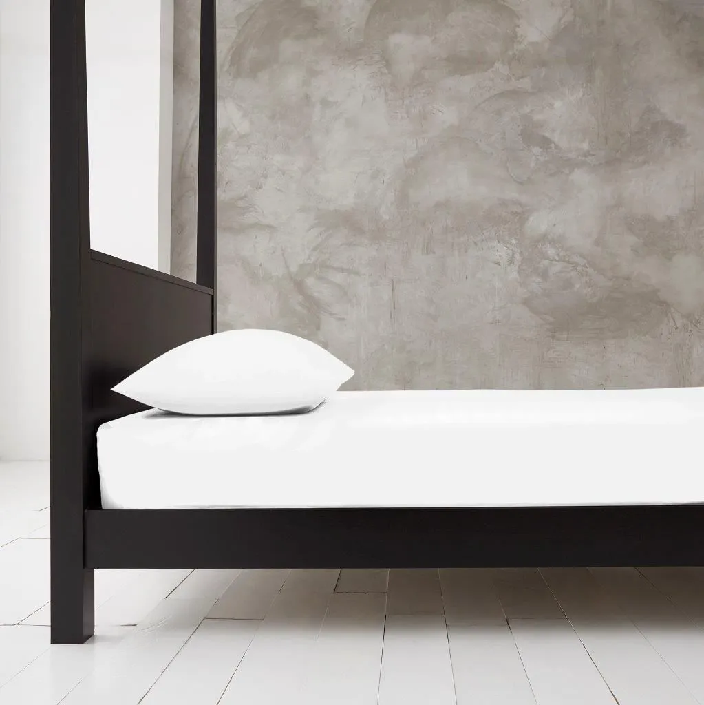 Smart Living Polycotton Bed Linen Luxury Bedsheet or Pillowcase Non Iron in White 2