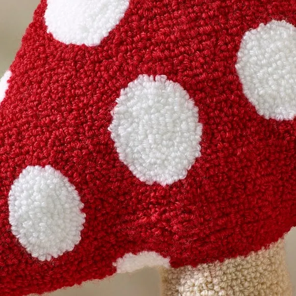 Woodland Mushroom Crochet 3D Cushion 2