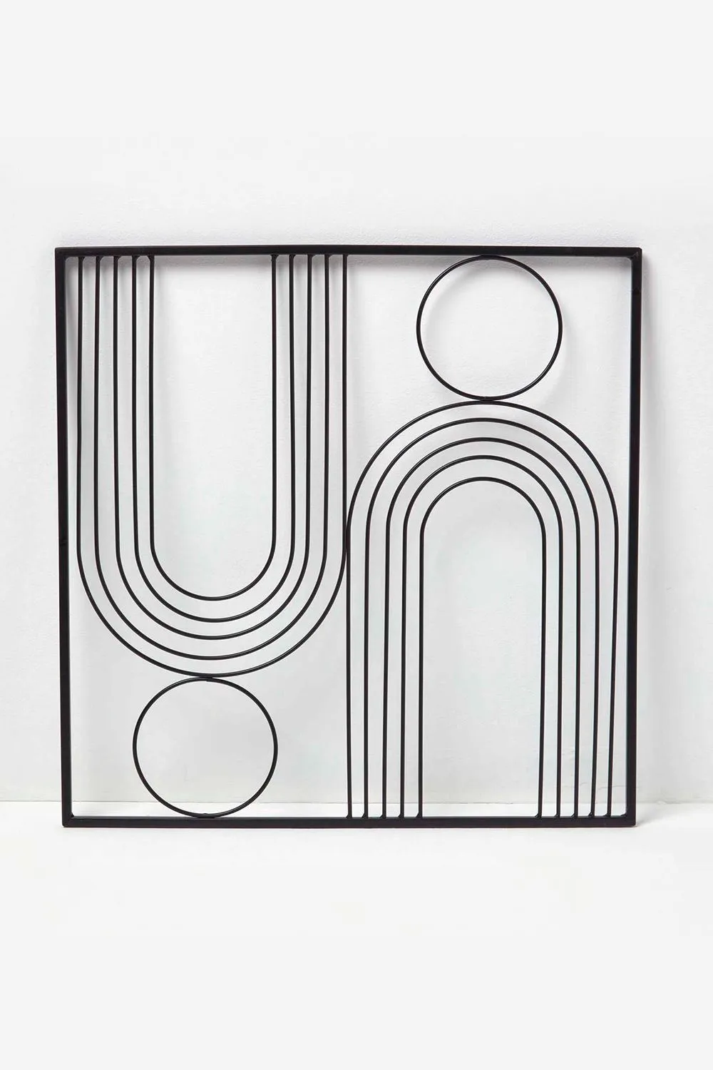 Homescapes Decorative Metal Wall Art, Living Room Wall Decor Metal Wall Art in Black 3