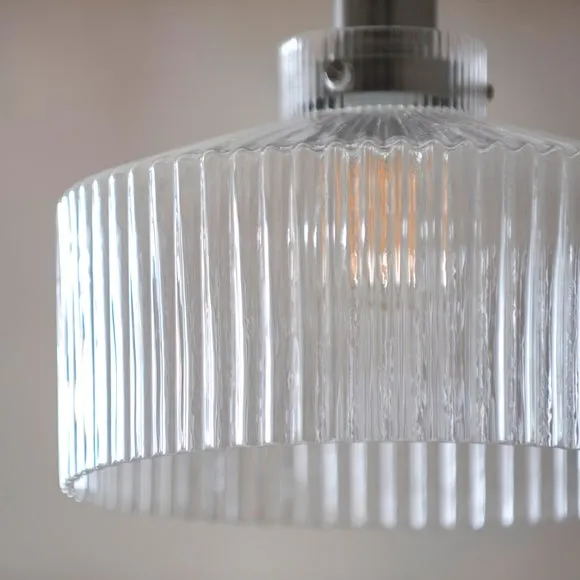 Tobias Ribbed Adjustable Pendant Light 3