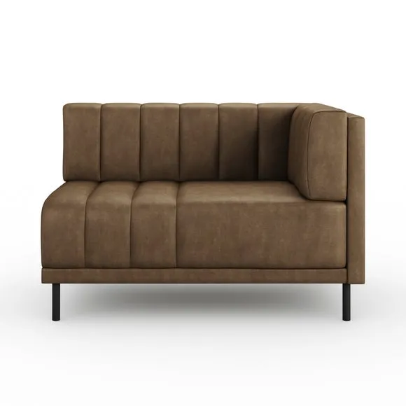 Amali Corner Dining Bench, Faux Leather 5