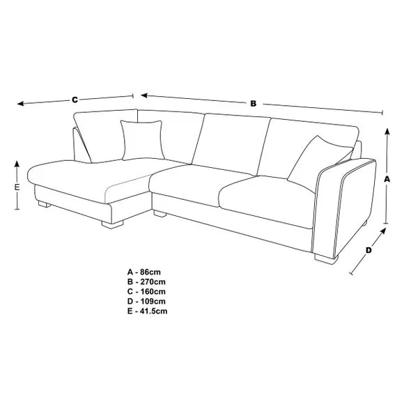 Carson Deep Sit Vivalife Stain-Resistant Fabric Corner Sofa 6
