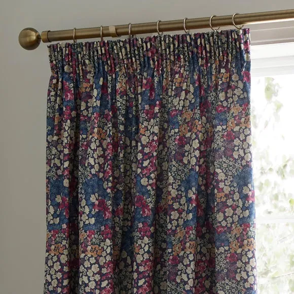 Dreams & Drapes Bessie Pencil Pleat Curtains With Tie-Backs