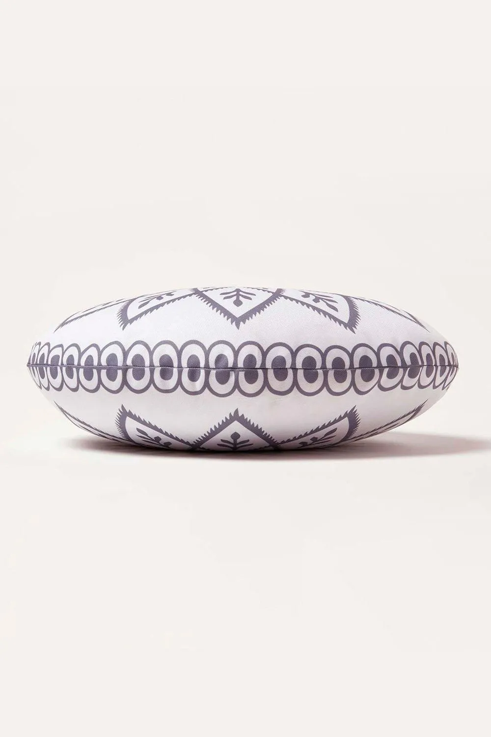 Homescapes Luxury Waterproof Henna Round Grey Outdoor Cushion 40 cm, Set of 2 5