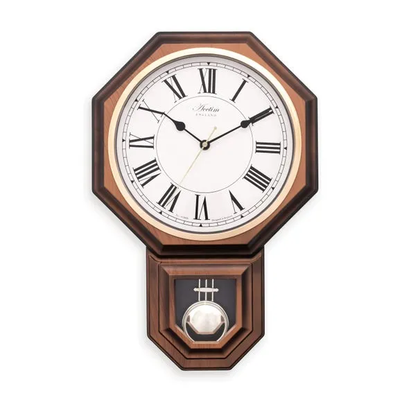 Acctim Woodstock Dark Wood Wooden Wall Clock