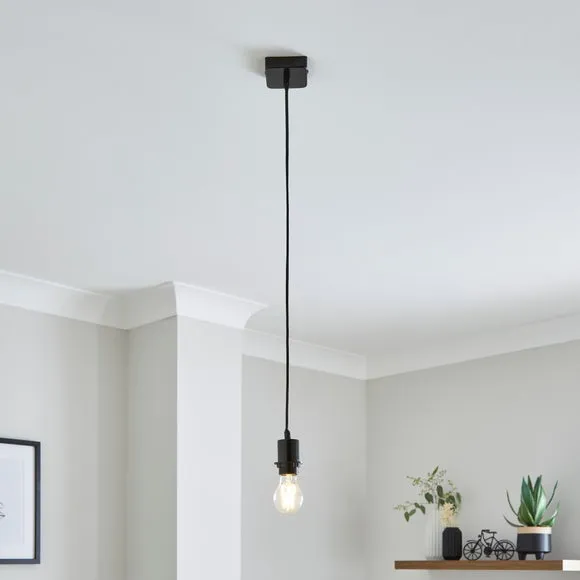 Roe Square Plate Adjustable Flex Ceiling Light Cable 1