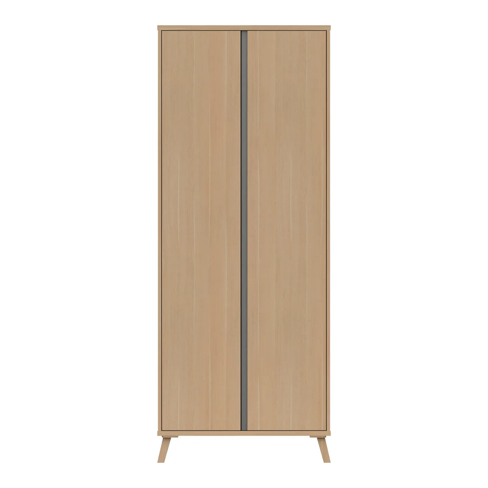 Jenson 2 Door Wardrobe Grey and Brown