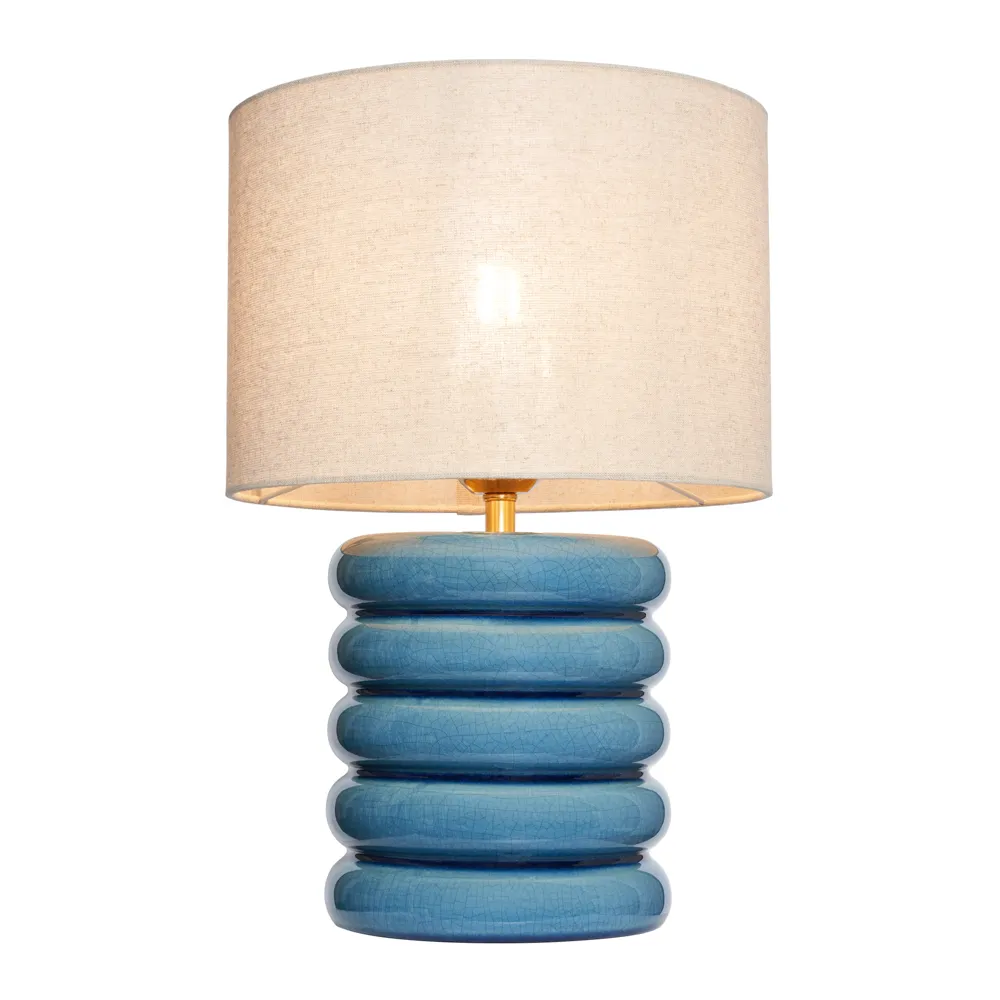 Florence Flump Table Lamp, Blue 1