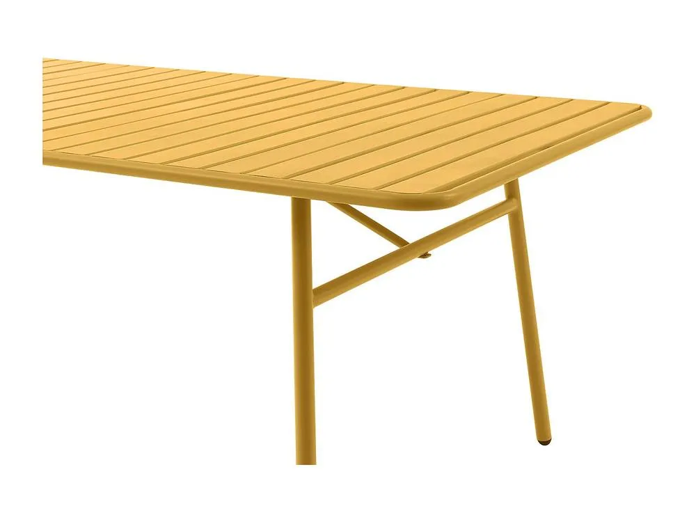 Vente-unique Metal Garden Table L.160 Cm - Mustard Yellow - MIRMANDE By MYLIA 6