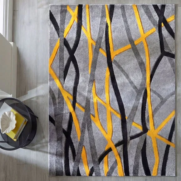 Mirage Reeds Abstract Wave Rug 6