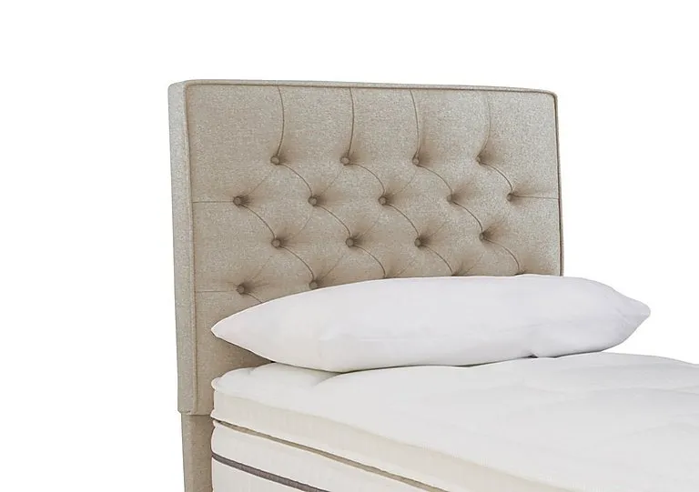 Bourbon Floor Standing Headboard - Single - Tweed Biscuit