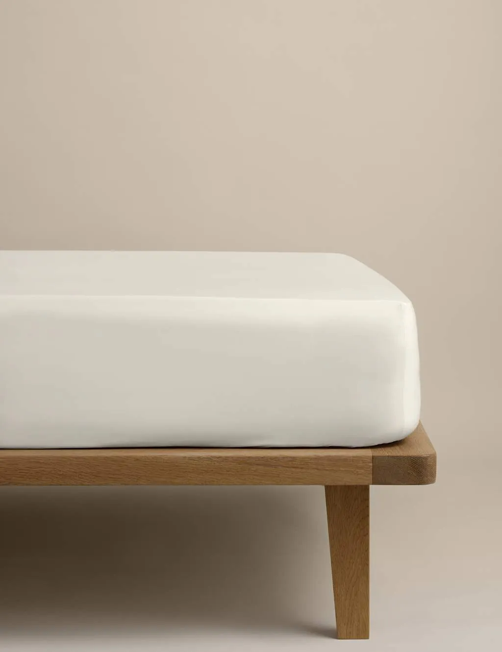 M&S Egyptian Cotton 400 Thread Count Crisp Deep Fitted Sheet Linen
