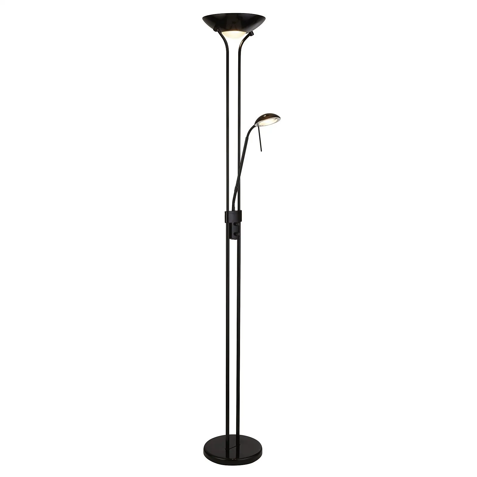 Black Father and Child Floor Lamp