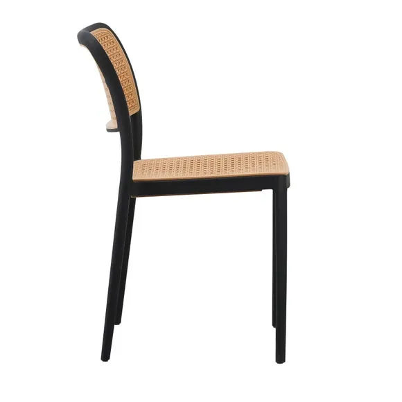 Fusion Living Plastic Cafe Dining Chair 4