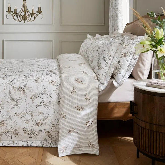Dorma Hemmingford 100% Cotton Sateen Duvet Cover & Pillowcase Set 2