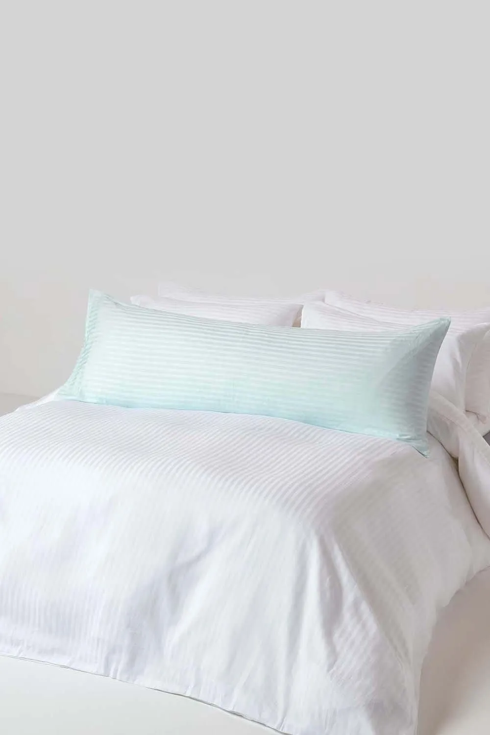 Homescapes Egyptian Cotton Ultrasoft Body Pillowcase 330 TC in Light Blue 2