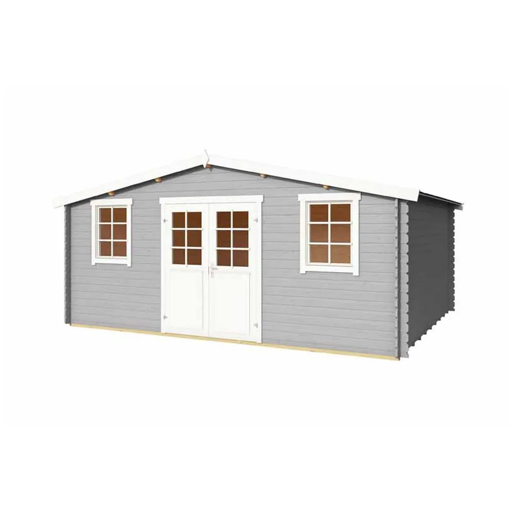 Lasita Maja Ltd Wels 5-Log Cabin, Garden Room, Home Office - L548.8xW420xH245.1 cm in Light Oak 3